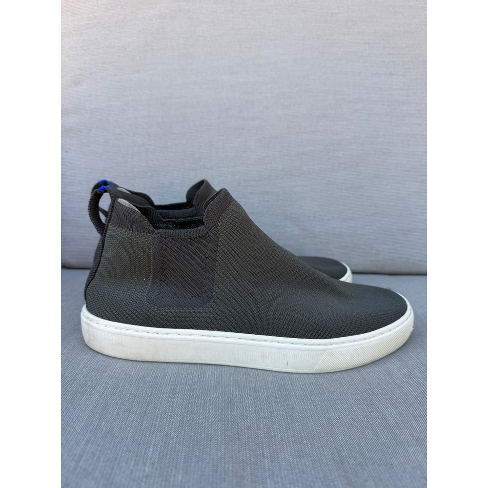 Rothys The Chelsea Knit Slip On Sneakers Olive Green Womens 8.5 Fall Casual